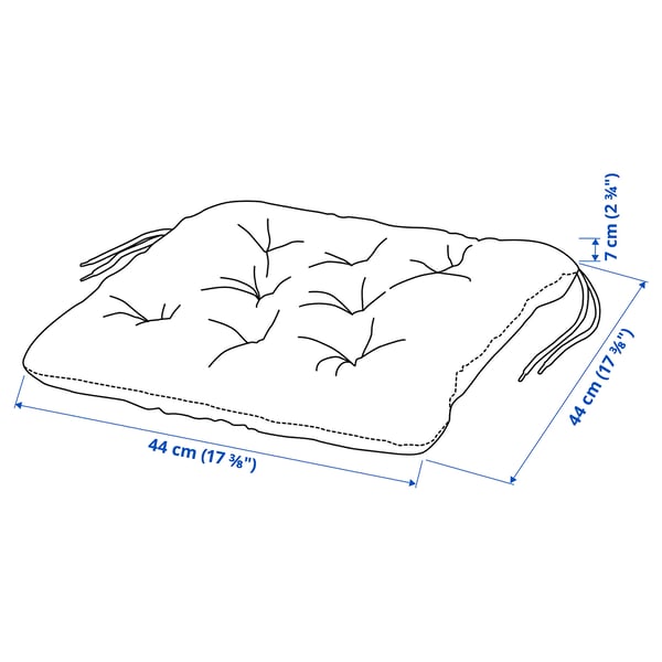 Illustration with measurements for the product: KUDDARNA.