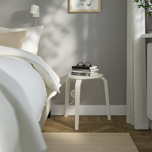 KYRRE Stool, off-white