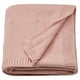 LEN Blanket, pink/knitted, 70x90 cm
