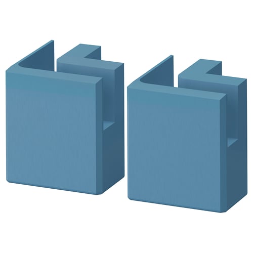LERHYTTAN Corner leg for decorative plinth, blue, 8 cm