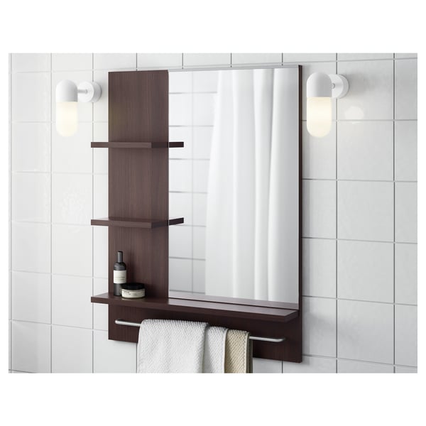 Lillangen Mirror Black Brown Ikea