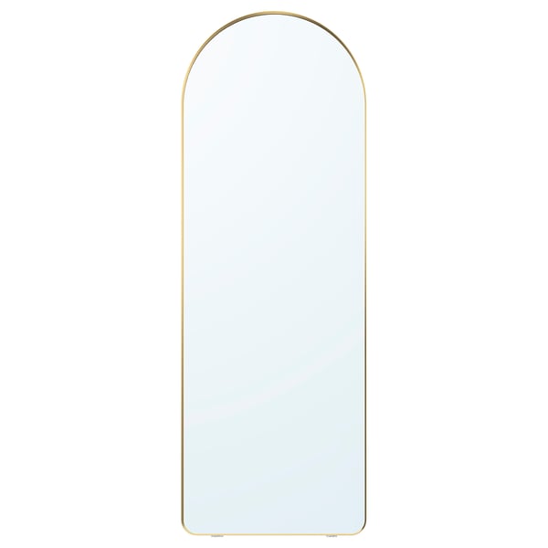 LINDBYN Mirror, gold-colour, 60x170 cm