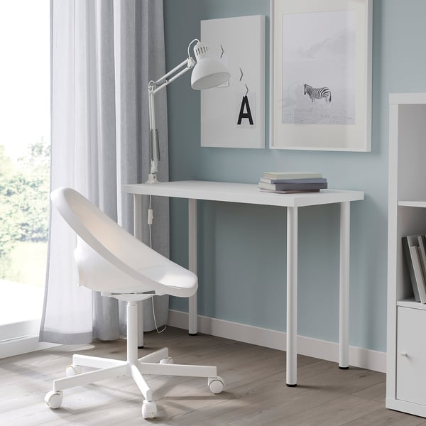 LINNMON / ADILS Table, white, 100x45 cm