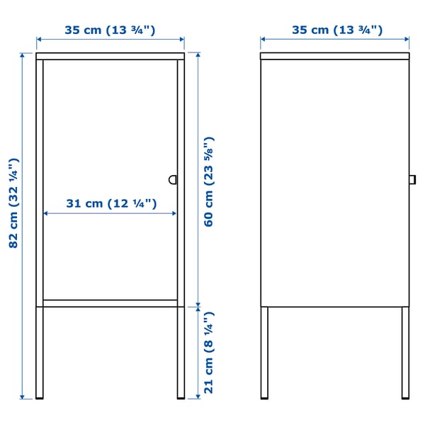 LIXHULT Cabinet, metal/anthracite, 35x60 cm