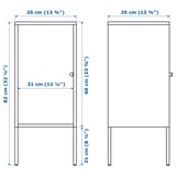 LIXHULT Cabinet, metal/anthracite, 35x60 cm