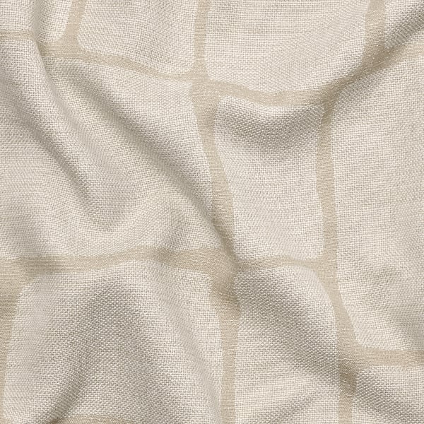 LÖNNSTÄVMAL Block-out curtains, 1 pair, beige/with heading tape, 145x300 cm