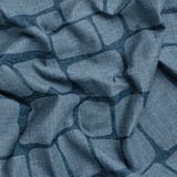 LÖNNSTÄVMAL Block-out curtains, 1 pair, blue/with heading tape, 145x300 cm