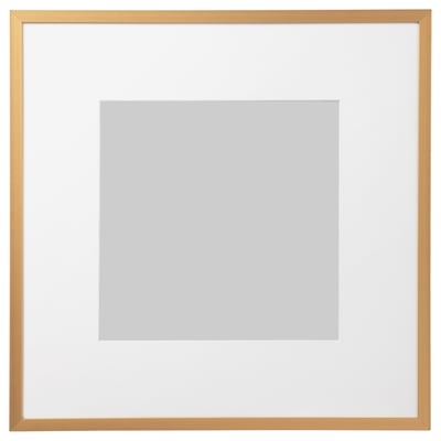 LOMVIKEN Frame, gold-colour, 32x32 cm