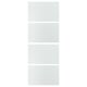 LUNDBRÄSMA 4 panels for sliding door frame, checkered glass, 75x201 cm