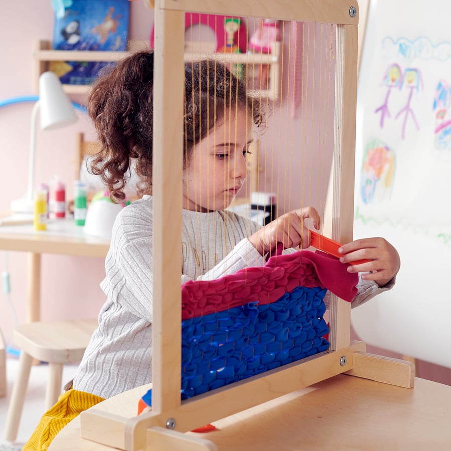 LUSTIGT 7piece weaving loom set IKEA