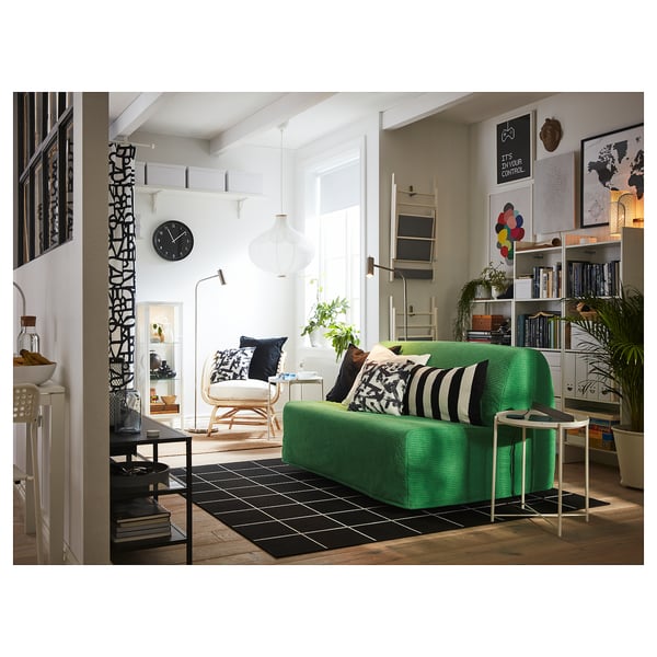 LYCKSELE LÖVÅS 2-seat sofa-bed, Vansbro bright green