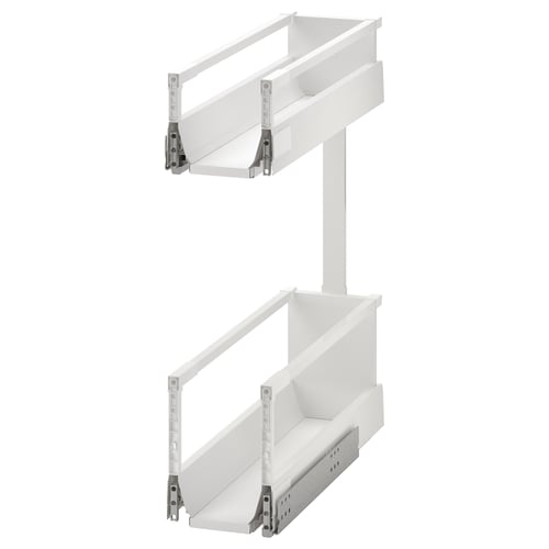 MAXIMERA pull-out cabinet, white, made of steel and melamine, rectangular shape, designed for efficient space use.