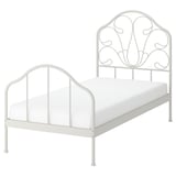MELLGRUND Bed frame, off-white, 90x200 cm