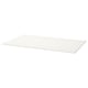 White MELLTORP rectangular table top; sleek, modern design for easy cleaning.