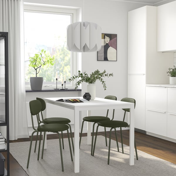 MELLTORP Table, white, 125x75 cm