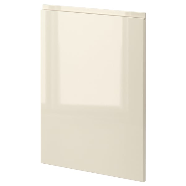 METOD 1 front for dishwasher, Voxtorp high-gloss light beige, 60 cm