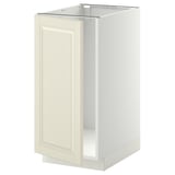 METOD Base cab f sink/waste sorting, white/Bodbyn off-white, 40x60 cm
