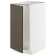 Option: METOD Base cab f sink/waste sorting, white/Havstorp brown-beige, 40x60 cm