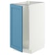 METOD Base cab f sink/waste sorting, white/Lerhyttan blue, 40x60 cm