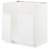METOD Base cab f TALLSJÖN sink, white/Voxtorp matt white, 80x60 cm