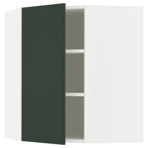 METOD kitchen cabinet, green, square, modern, adjustable shelves.