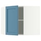 METOD Corner wall cabinet with shelves, white/Lerhyttan blue, 68x60 cm