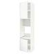 METOD High cabinet f built-in appliances, white/Voxtorp matt white, 60x60x240 cm