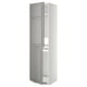 METOD High cabinet for fridge/freezer, white/Bodbyn grey, 60x60x220 cm