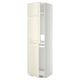 METOD High cabinet for fridge/freezer, white/Bodbyn off-white, 60x60x220 cm
