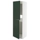 Option: METOD High cabinet for fridge/freezer, white/Havstorp deep green, 60x60x200 cm