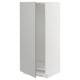 White METOD kitchen cabinet with light grey door, rectangular, sleek design.
