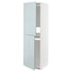 METOD High cabinet for fridge/freezer, white/Kallarp light grey-blue, 60x60x200 cm