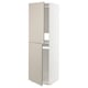 METOD High cabinet for fridge/freezer, white/Stensund beige, 60x60x200 cm