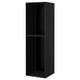 Option: METOD High cabinet frame, wood effect black, 60x60x200 cm