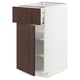 METOD / MAXIMERA Base cabinet with drawer/door, white/Sinarp brown, 40x60 cm