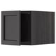 Option: METOD Top cabinet, black/Lerhyttan black stained, 40x40 cm