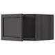 METOD Top cabinet for fridge/freezer, black/Lerhyttan black stained, 60x40 cm