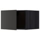 METOD Top cabinet for fridge/freezer, black/Nickebo matt anthracite, 60x40 cm