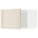 METOD Top cabinet for fridge/freezer, white/Voxtorp high-gloss light beige, 60x40 cm