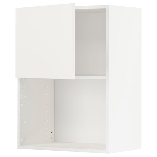 White METOD cabinet, modern minimalist design with adjustable shelf.
