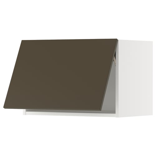 Modern dark brown kitchen cabinet with sleek design and sturdy construction.