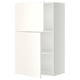 METOD Wall cabinet with shelves/2 doors, white/Veddinge white, 60x100 cm