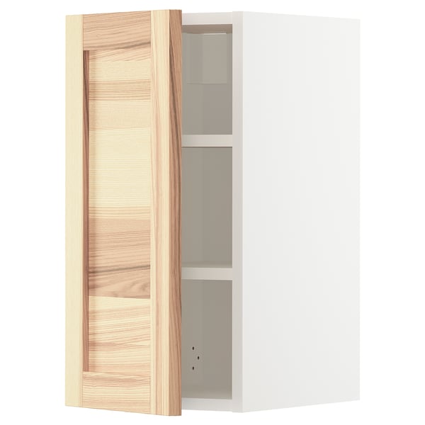Metod Wall Cabinet With Shelves White Torhamn Ash Ikea