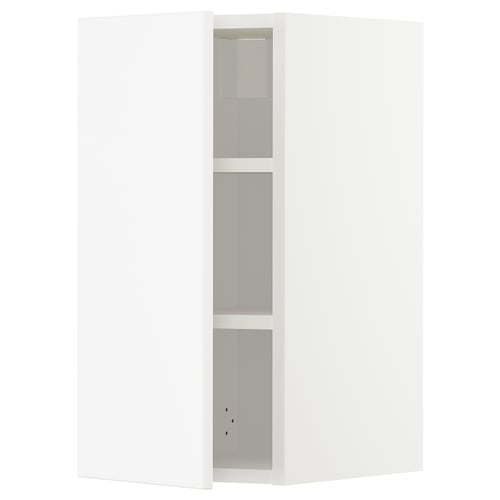METOD kitchen cabinet. White, rectangular, three shelves. Sleek modern design.