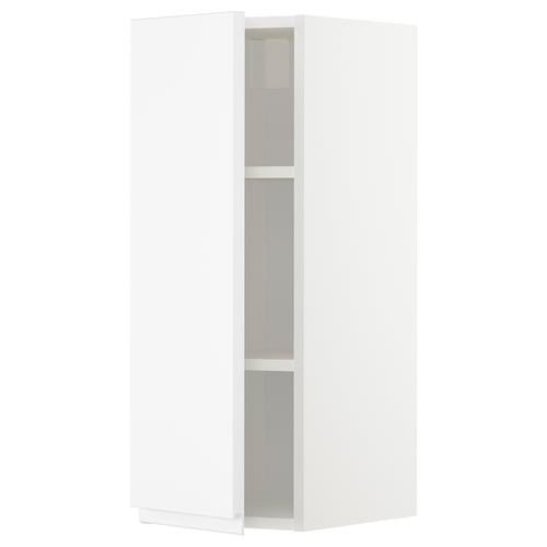 Modern white METOD kitchen cabinet, sleek design with minimalist handles.