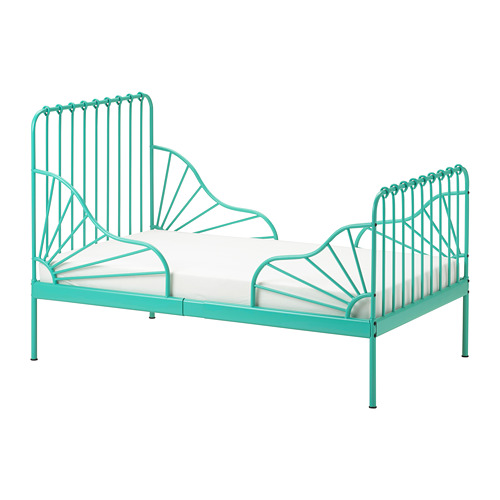 MINNEN Ext bed frame with slatted bed base IKEA