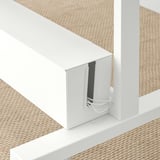 MITTZON Frame w cstrs/disp shlf/cable box, white, 85x205 cm