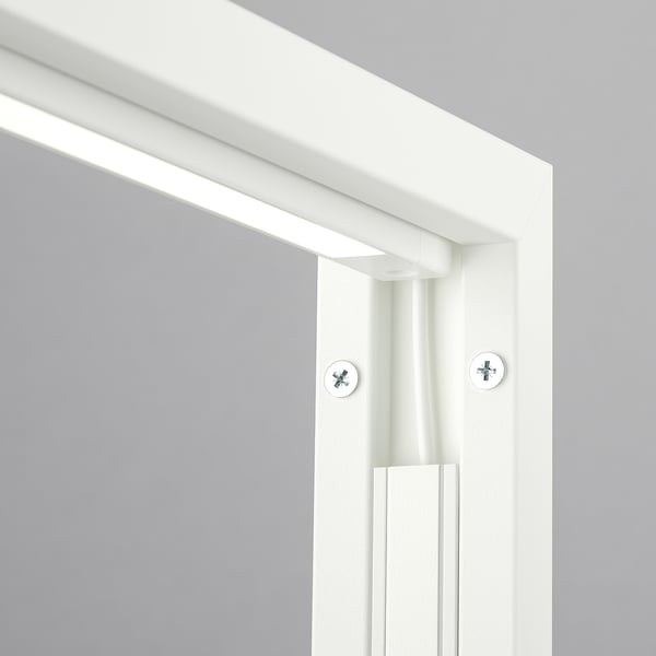 MITTZON Frame w cstrs/disp shlf/cable box, white, 85x205 cm