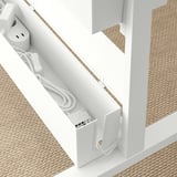 MITTZON Frame w cstrs/disp shlf/cable box, white, 85x205 cm