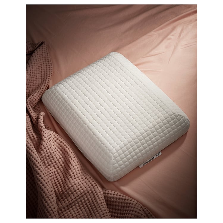 MJÖLKKLOCKA ergonomic pillow, side/back sleeper, 41x51 cm IKEA